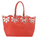 CELINE Tote Bag Leather Orange Auth bs35811A-2
