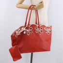 CELINE Tote Bag Leather Orange Auth bs35811A-26