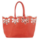 CELINE Tote Bag Leather Orange Auth bs35811A-3