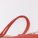 CELINE Tote Bag Leather Orange Auth bs35811A-9