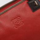LOEWE Amazona 36 Hand Bag Leather Red Gold Auth bs35812-17