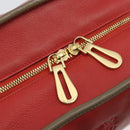LOEWE Amazona 36 Hand Bag Leather Red Gold Auth bs35812-19