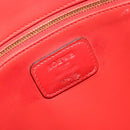 LOEWE Amazona 36 Hand Bag Leather Red Gold Auth bs35812-12