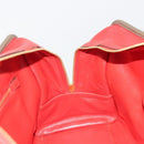 LOEWE Amazona 36 Hand Bag Leather Red Gold Auth bs35812-20