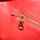 LOEWE Amazona 36 Hand Bag Leather Red Gold Auth bs35812-22