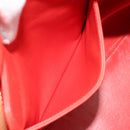 LOEWE Amazona 36 Hand Bag Leather Red Gold Auth bs35812-24