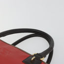 LOEWE Amazona 36 Hand Bag Leather Red Gold Auth bs35812-8