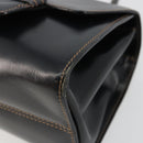 LOEWE Hand Bag Leather Black Auth bs35813A-9
