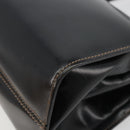 LOEWE Hand Bag Leather Black Auth bs35813A-15