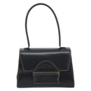 LOEWE Hand Bag Leather Black Auth bs35813A-13