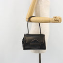 LOEWE Hand Bag Leather Black Auth bs35813A-23