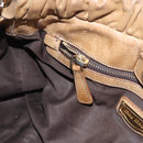 Miu Miu Hand Bag Leather 2way Beige Gold Auth bs35814-22