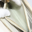 BOTTEGA VENETA MAXI INTRECCIATO Long Wallet Leather White Gold Auth bs35818-11