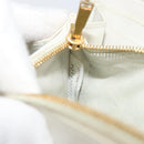 BOTTEGA VENETA MAXI INTRECCIATO Long Wallet Leather White Gold Auth bs35818-12