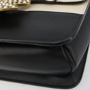 GUCCI Queen Margaret Bee Leather Outlet Black Gold 476542 Auth bs35819V-10