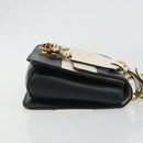 GUCCI Queen Margaret Bee Leather Outlet Black Gold 476542 Auth bs35819V-4