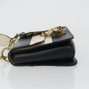GUCCI Queen Margaret Bee Leather Outlet Black Gold 476542 Auth bs35819V-5