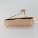 CHANEL Chain Shoulder Bag Leather Beige Gold CC Auth bs35821-5