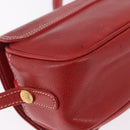 LOEWE Shoulder Bag Leather Red Gold Auth bs35822-16