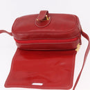 LOEWE Shoulder Bag Leather Red Gold Auth bs35822-10
