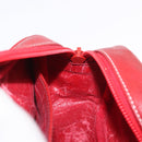 LOEWE Shoulder Bag Leather Red Gold Auth bs35822-20