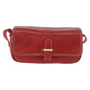 LOEWE Shoulder Bag Leather Red Gold Auth bs35822-13