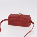 LOEWE Shoulder Bag Leather Red Gold Auth bs35822-6