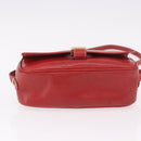 LOEWE Shoulder Bag Leather Red Gold Auth bs35822-5