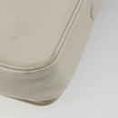 SAINT LAURENT Shoulder Bag Leather White Gold Auth bs35823-15