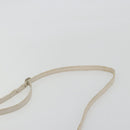 SAINT LAURENT Shoulder Bag Leather White Gold Auth bs35823-8