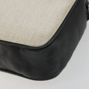 SAINT LAURENT Shoulder Bag Canvas Beige Silver 520534 Auth bs35824A-10
