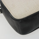 SAINT LAURENT Shoulder Bag Canvas Beige Silver 520534 Auth bs35824A-11