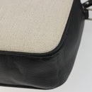 SAINT LAURENT Shoulder Bag Canvas Beige Silver 520534 Auth bs35824A-12