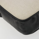 SAINT LAURENT Shoulder Bag Canvas Beige Silver 520534 Auth bs35824A-13