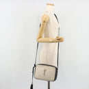 SAINT LAURENT Shoulder Bag Canvas Beige Silver 520534 Auth bs35824A-24