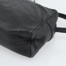 LOEWE Anagram Shoulder Bag Leather Black Gold Auth bs35825-9