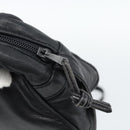 LOEWE Anagram Shoulder Bag Leather Black Gold Auth bs35825-10