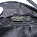LOEWE Anagram Shoulder Bag Leather Black Gold Auth bs35825-11