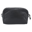 LOEWE Anagram Shoulder Bag Leather Black Gold Auth bs35825-2