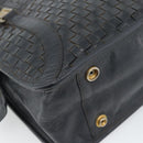 FENDI Shoulder Bag Leather Black Gold Auth bs35826-18