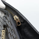 FENDI Shoulder Bag Leather Black Gold Auth bs35826-19