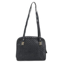 FENDI Shoulder Bag Leather Black Gold Auth bs35826-13
