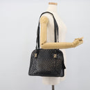 FENDI Shoulder Bag Leather Black Gold Auth bs35826-24