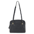 FENDI Shoulder Bag Leather Black Gold Auth bs35826-2