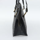 FENDI Shoulder Bag Leather Black Gold Auth bs35826-4