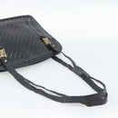 FENDI Shoulder Bag Leather Black Gold Auth bs35826-8