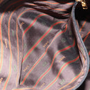 LOEWE Tote Bag Leather Dark Brown Gold Auth bs35829A-22