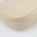SAINT LAURENT Shoulder Bag Leather Beige Gold Auth bs35833-16