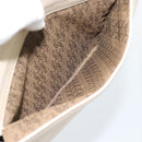 SAINT LAURENT Shoulder Bag Leather Beige Gold Auth bs35833-23