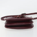 SAINT LAURENT Shoulder Bag Leather Bordeaux Auth bs35835-5